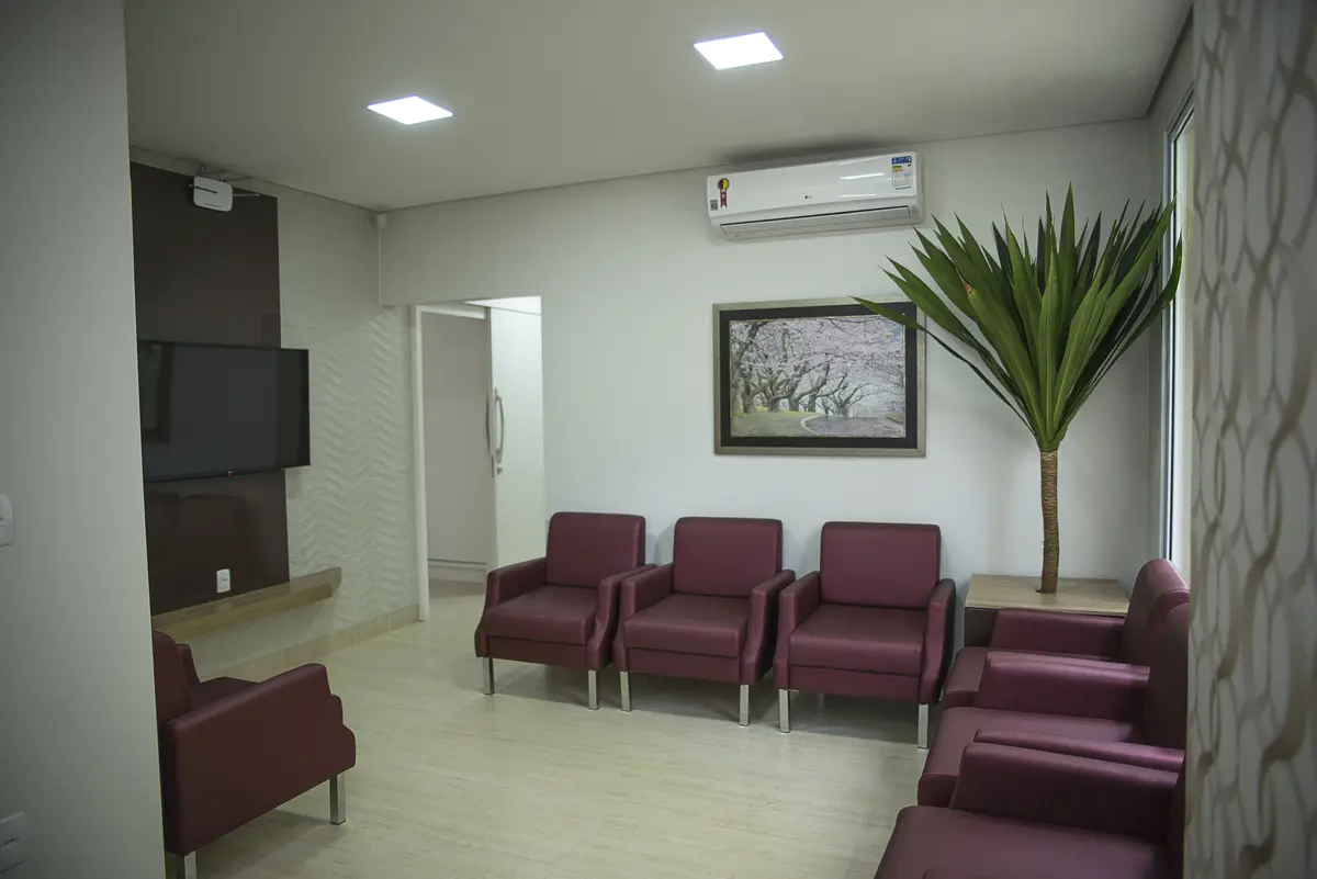 Sala de espera da clínica
